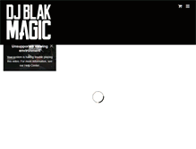 Tablet Screenshot of djblakmagic.com